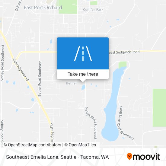 Southeast Emelia Lane map