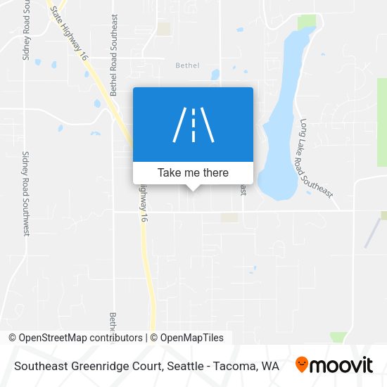 Mapa de Southeast Greenridge Court