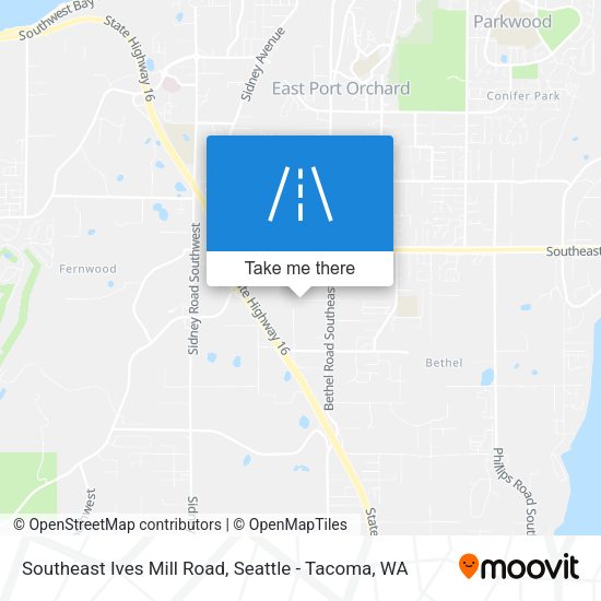Mapa de Southeast Ives Mill Road