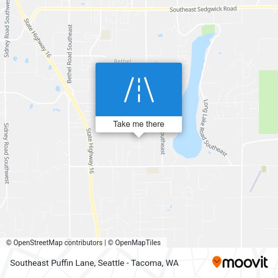Mapa de Southeast Puffin Lane