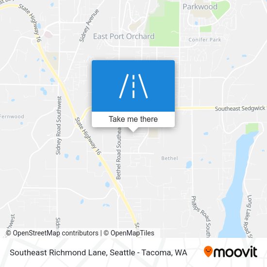 Mapa de Southeast Richmond Lane