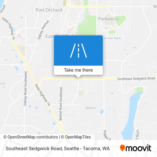 Southeast Sedgwick Road map