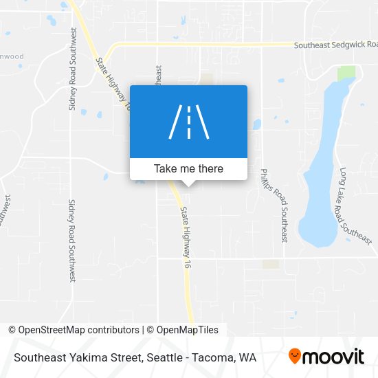 Southeast Yakima Street map