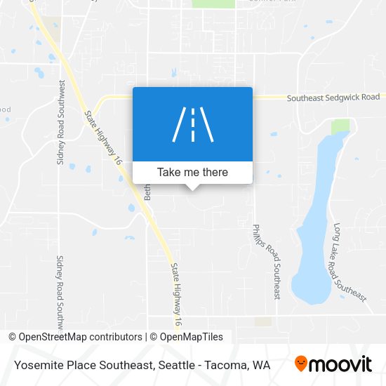 Yosemite Place Southeast map