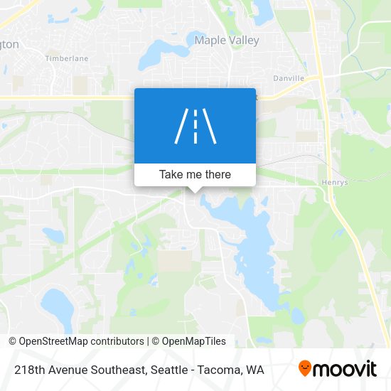 Mapa de 218th Avenue Southeast