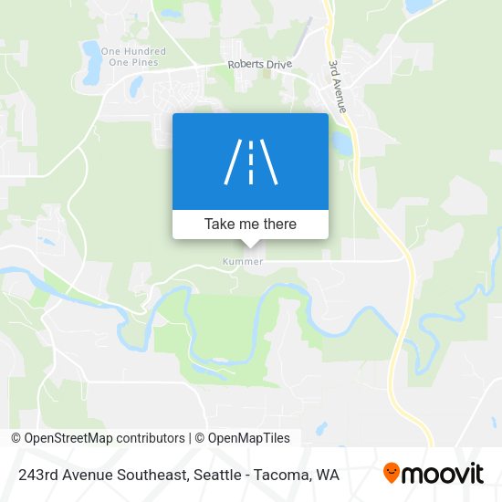 243rd Avenue Southeast map
