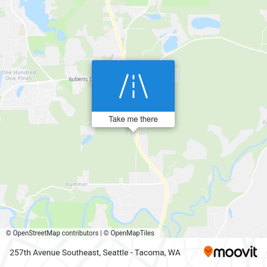 257th Avenue Southeast map