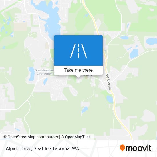 Alpine Drive map