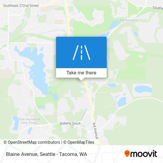 Blaine Avenue map