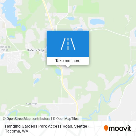 Hanging Gardens Park Access Road map
