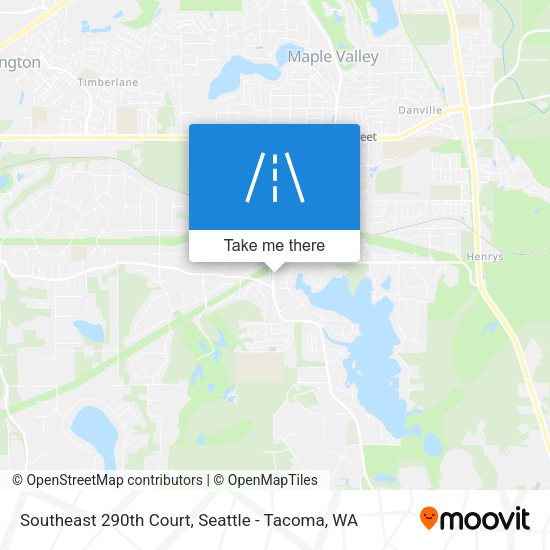 Southeast 290th Court map
