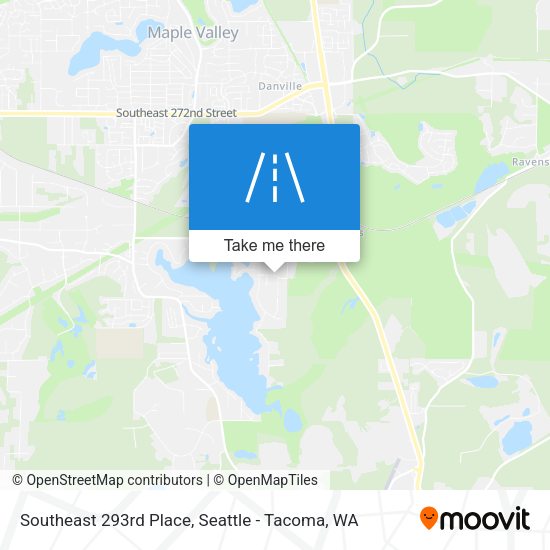Southeast 293rd Place map