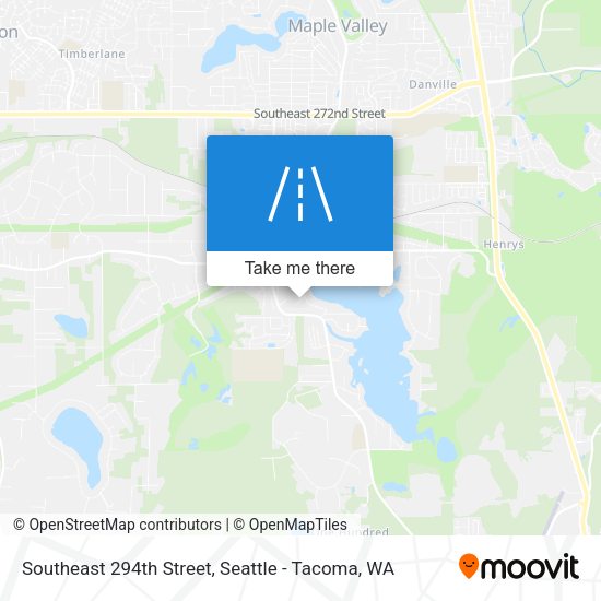 Southeast 294th Street map