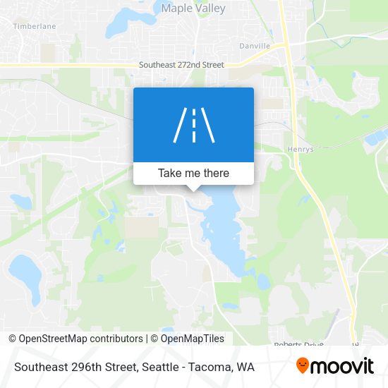 Southeast 296th Street map
