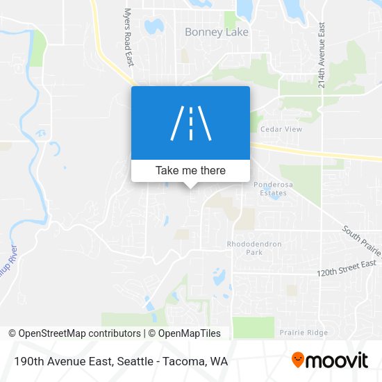 Mapa de 190th Avenue East