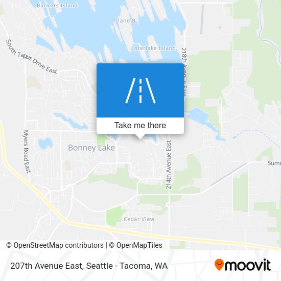 Mapa de 207th Avenue East