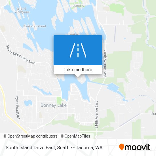 South Island Drive East map