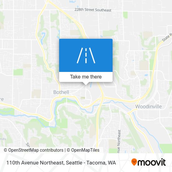110th Avenue Northeast map