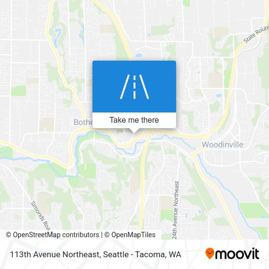 Mapa de 113th Avenue Northeast