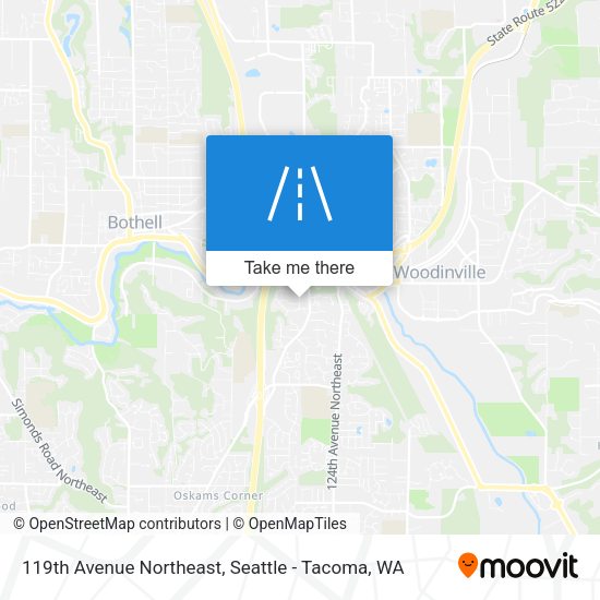119th Avenue Northeast map
