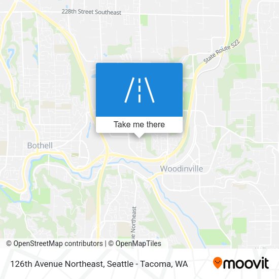 126th Avenue Northeast map