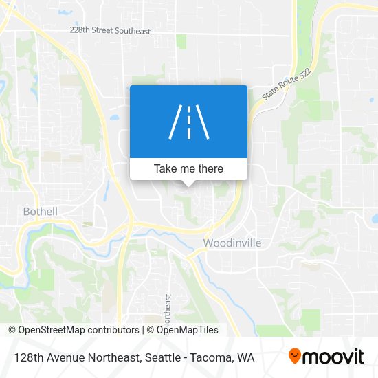 128th Avenue Northeast map
