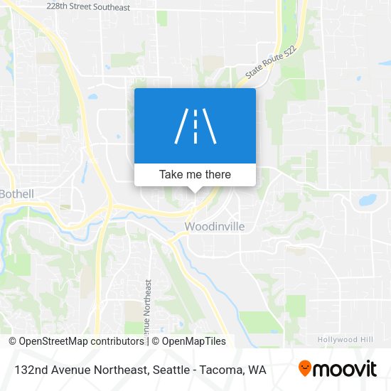 132nd Avenue Northeast map