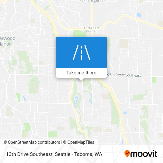 13th Drive Southeast map