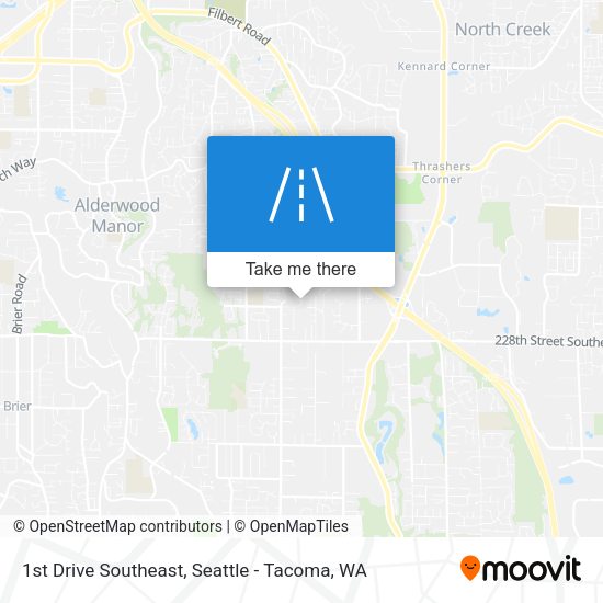 1st Drive Southeast map