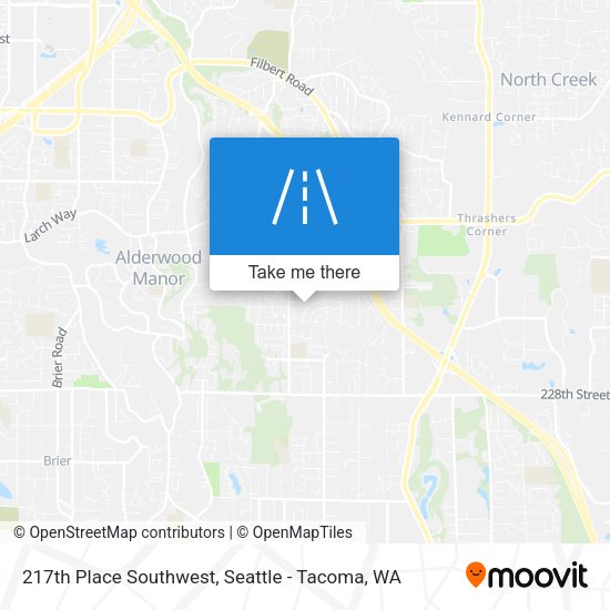 217th Place Southwest map
