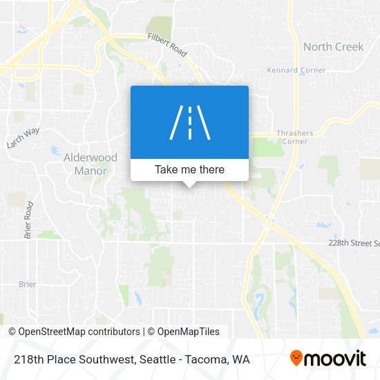 Mapa de 218th Place Southwest
