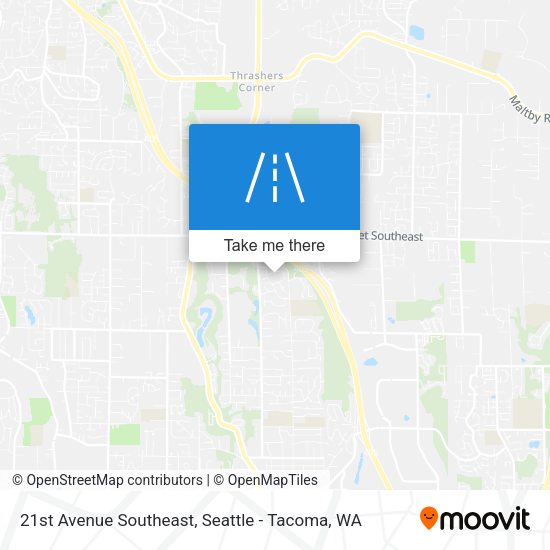 21st Avenue Southeast map