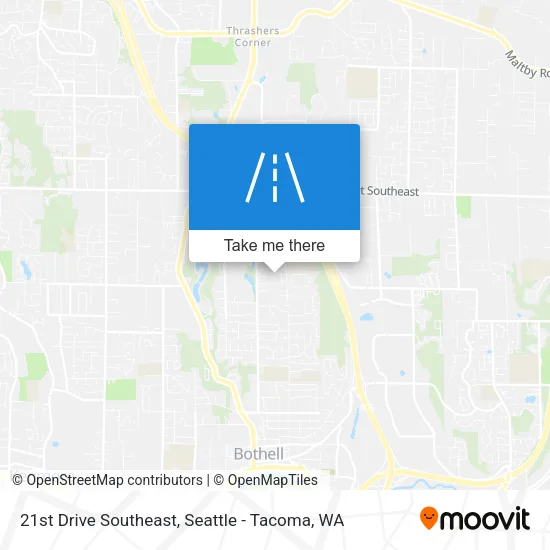 21st Drive Southeast map