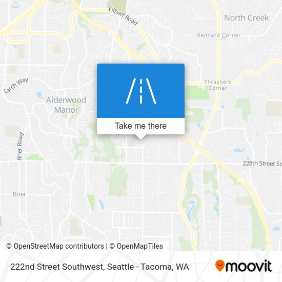 Mapa de 222nd Street Southwest