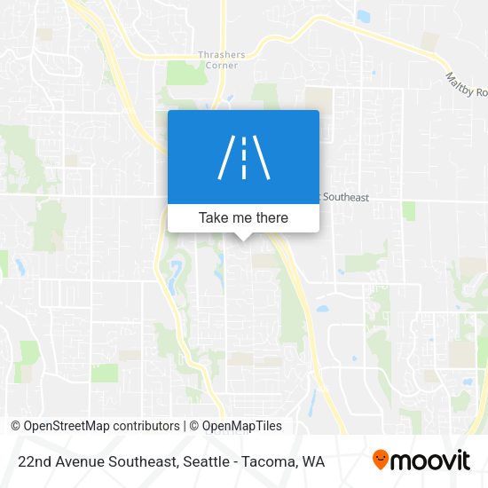 Mapa de 22nd Avenue Southeast