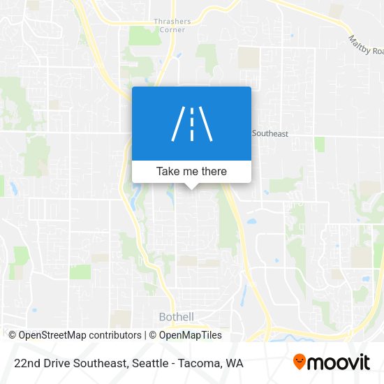 22nd Drive Southeast map