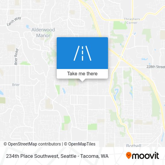 234th Place Southwest map