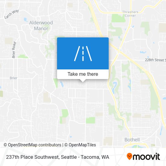 Mapa de 237th Place Southwest