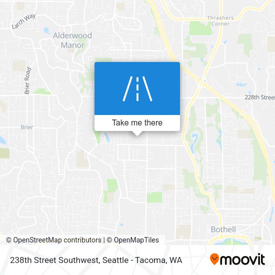 Mapa de 238th Street Southwest