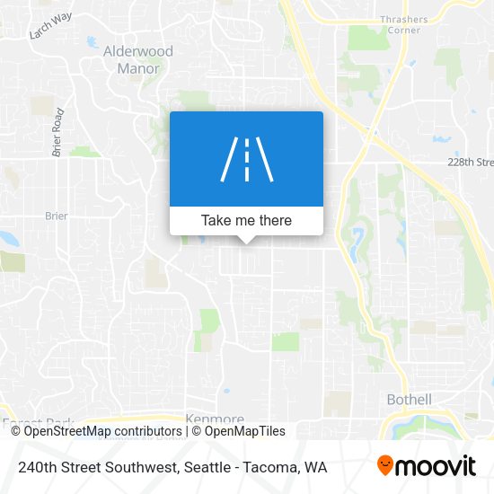 Mapa de 240th Street Southwest