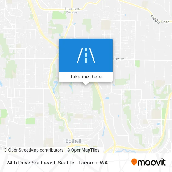 24th Drive Southeast map