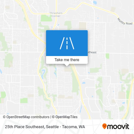 Mapa de 25th Place Southeast