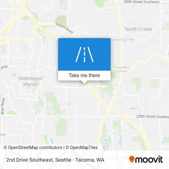 2nd Drive Southeast map