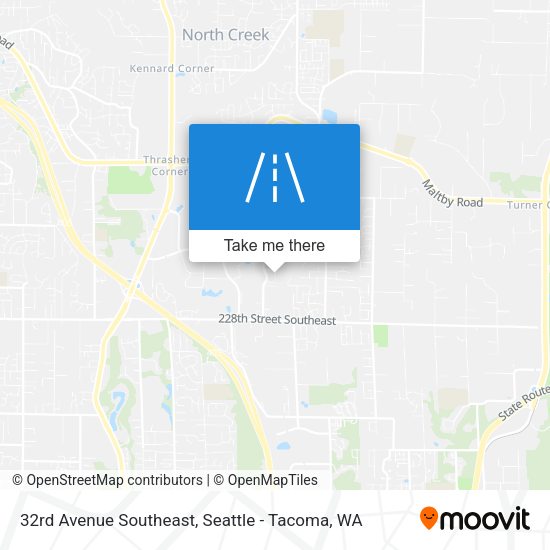 32rd Avenue Southeast map