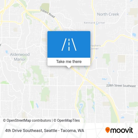 4th Drive Southeast map