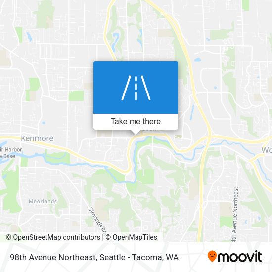Mapa de 98th Avenue Northeast