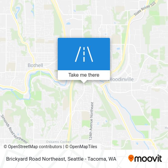 Brickyard Road Northeast map
