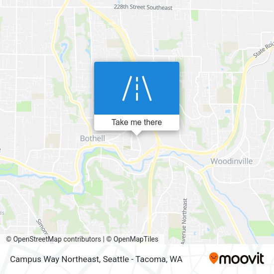 Mapa de Campus Way Northeast