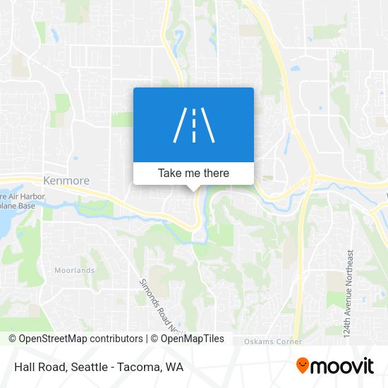 Mapa de Hall Road