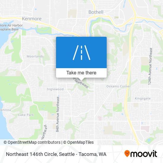 Northeast 146th Circle map